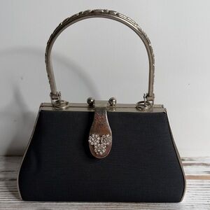 Elegant Black Vintage Handbag